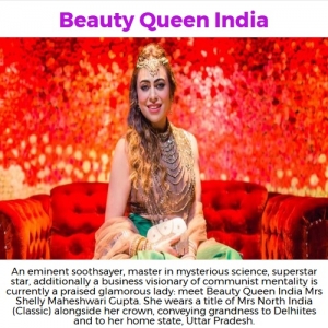 Now Shelly Maheshwari Gupta is a beauty queen of India